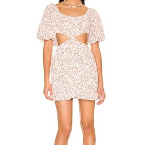 Faithfull the Brand Gabelli mini dress in Martine floral. Size L.